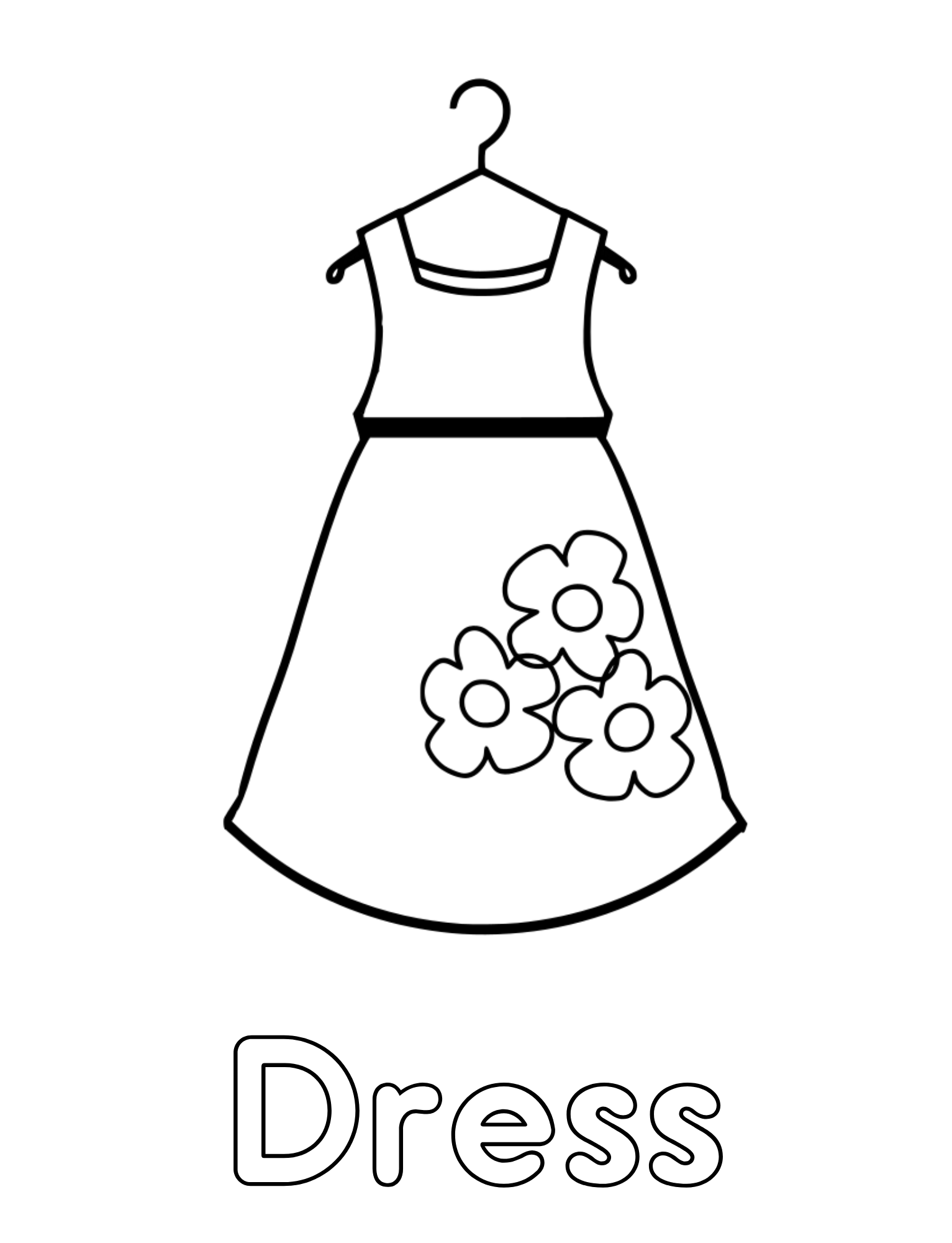 dress on a hanger